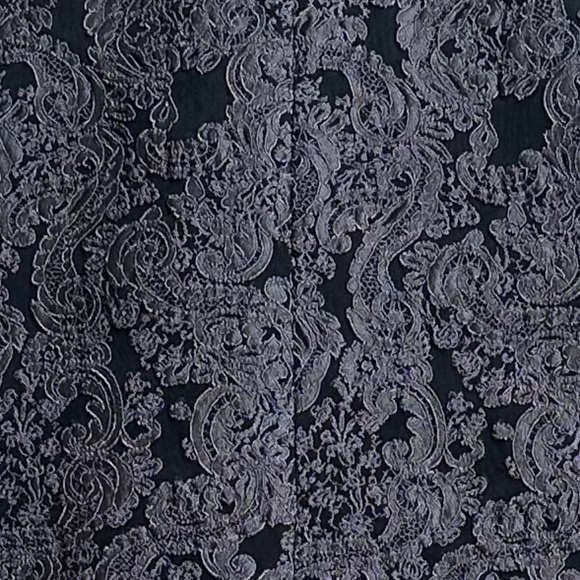 Alice + Olivia Brocade Lace Sheath Dress Gray/Black Size 6 Cocktail Wedding - Picture 7 of 15